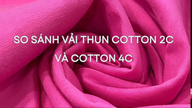 so sánh vải thun cotton 2c và cotton 4c